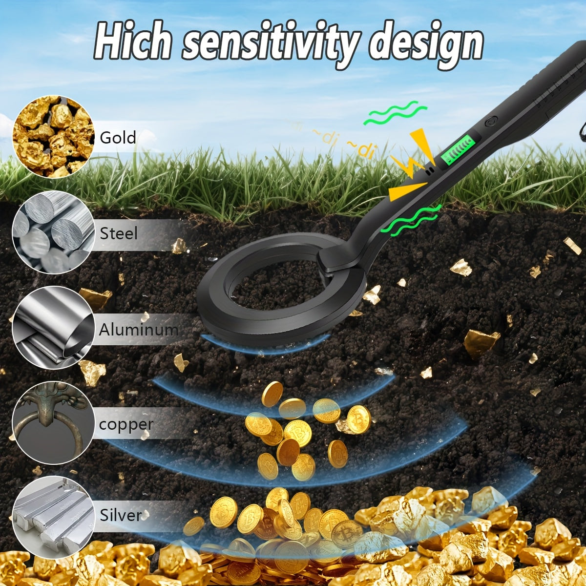 ProScan Metalldetektor – Präzise und Benutzerfreundlich für Outdoor-Abenteuer