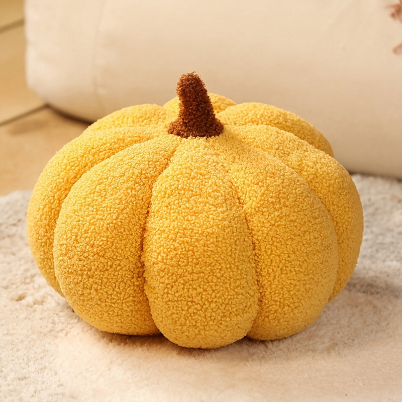 Plüsch Kürbis Kissen – Gemütlich und Weich für Herbstdekoration