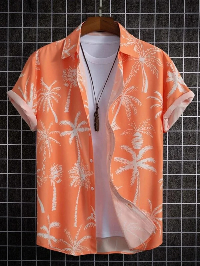 TropicWave Palmprint Hemd – Frisch und Stilvoll für Herren