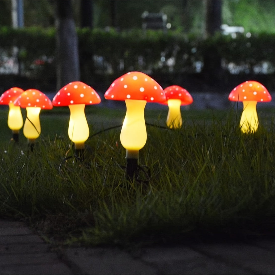 Magische Gartenpilze – Verspielte Beleuchtung für den Außenbereich