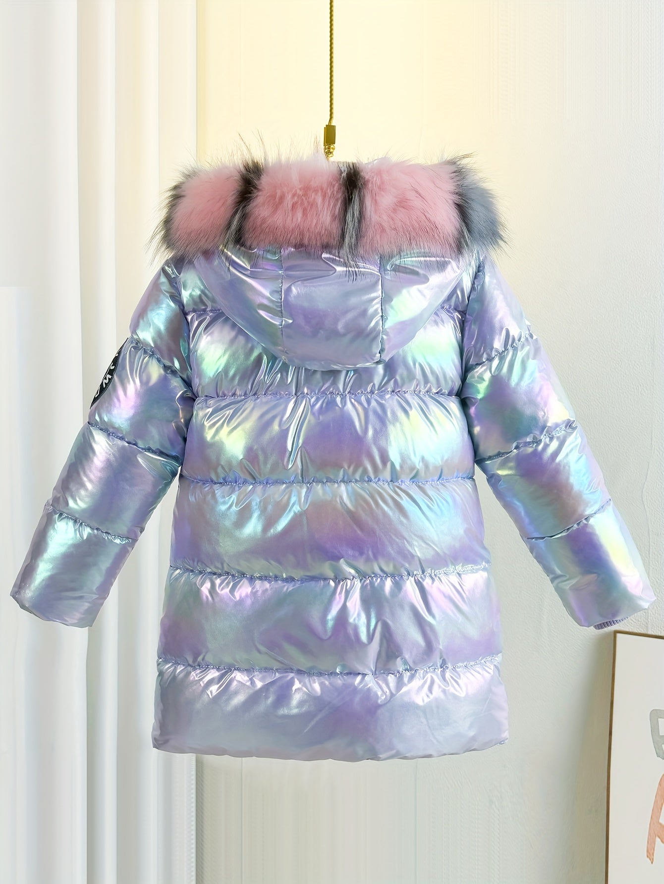 Sophie Glänzende Winterjacke für Kinder – Trendy und Warm für Kalte Tage