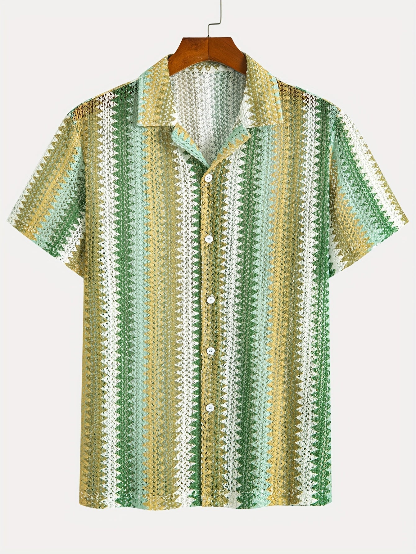 Herren Sommer Casual Kurzarmshirt – Gewebter Stoff für einen Frischen Look