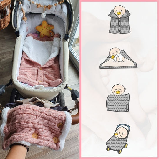 SnuggleNest Babyschlafsack - Für Wärme und Komfort im Kinderwagen