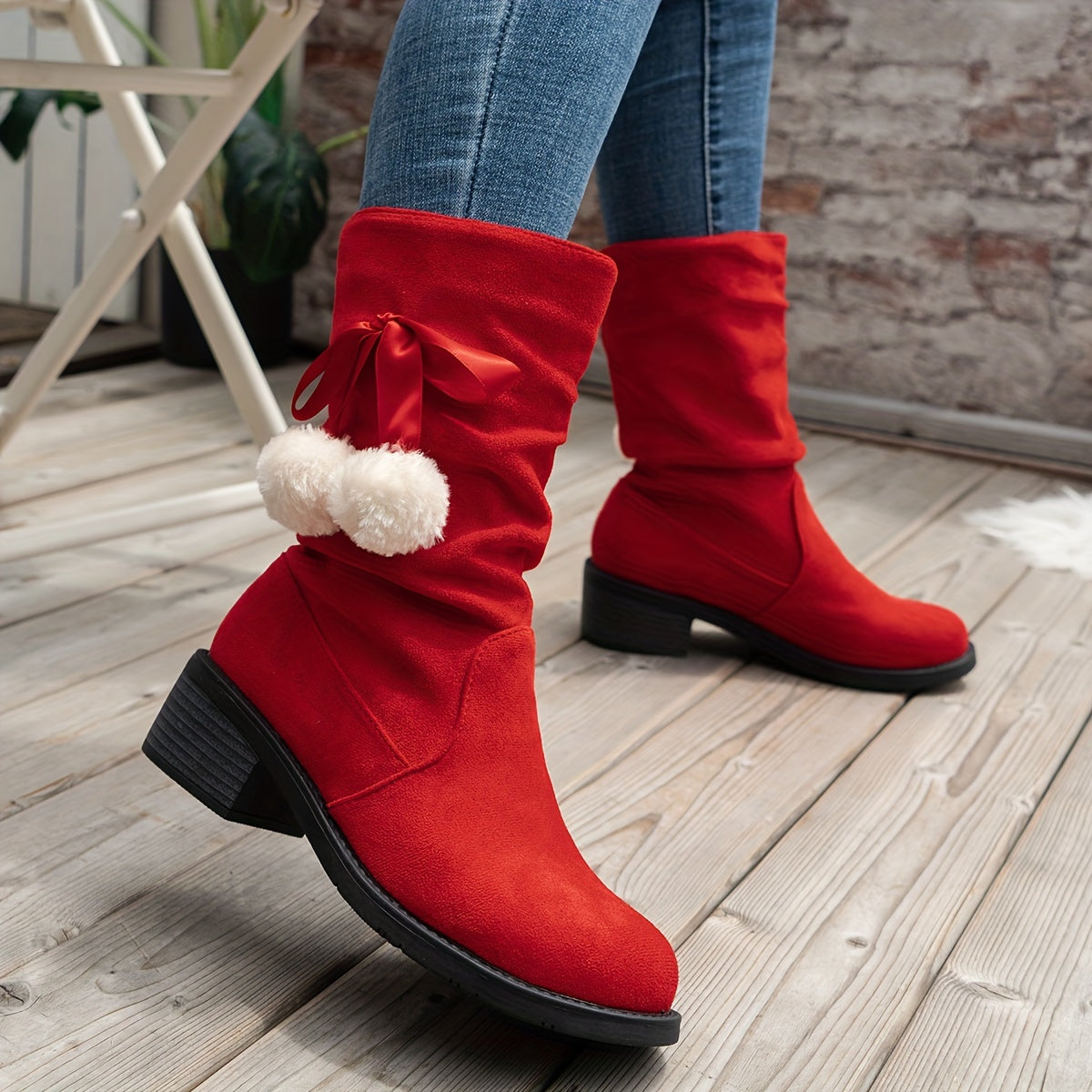 Lena Winterstiefel mit Pompon - Für Einen Verspielten Winterlook