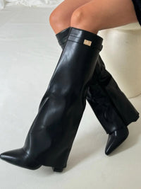 Leder schwarz