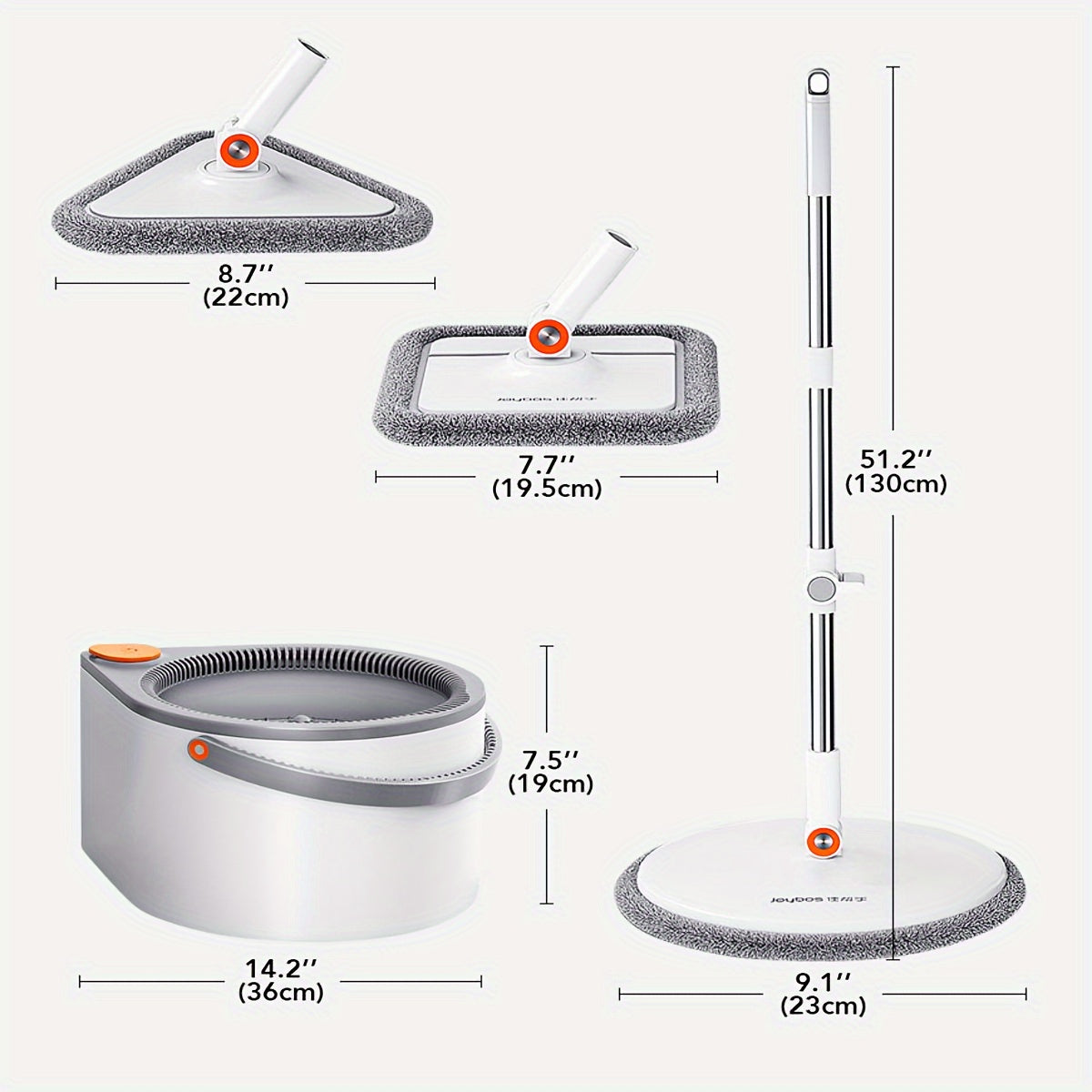 FlexiClean Spin Mop Set – Handsfree, Verstellbar und Effizientes Reinigen