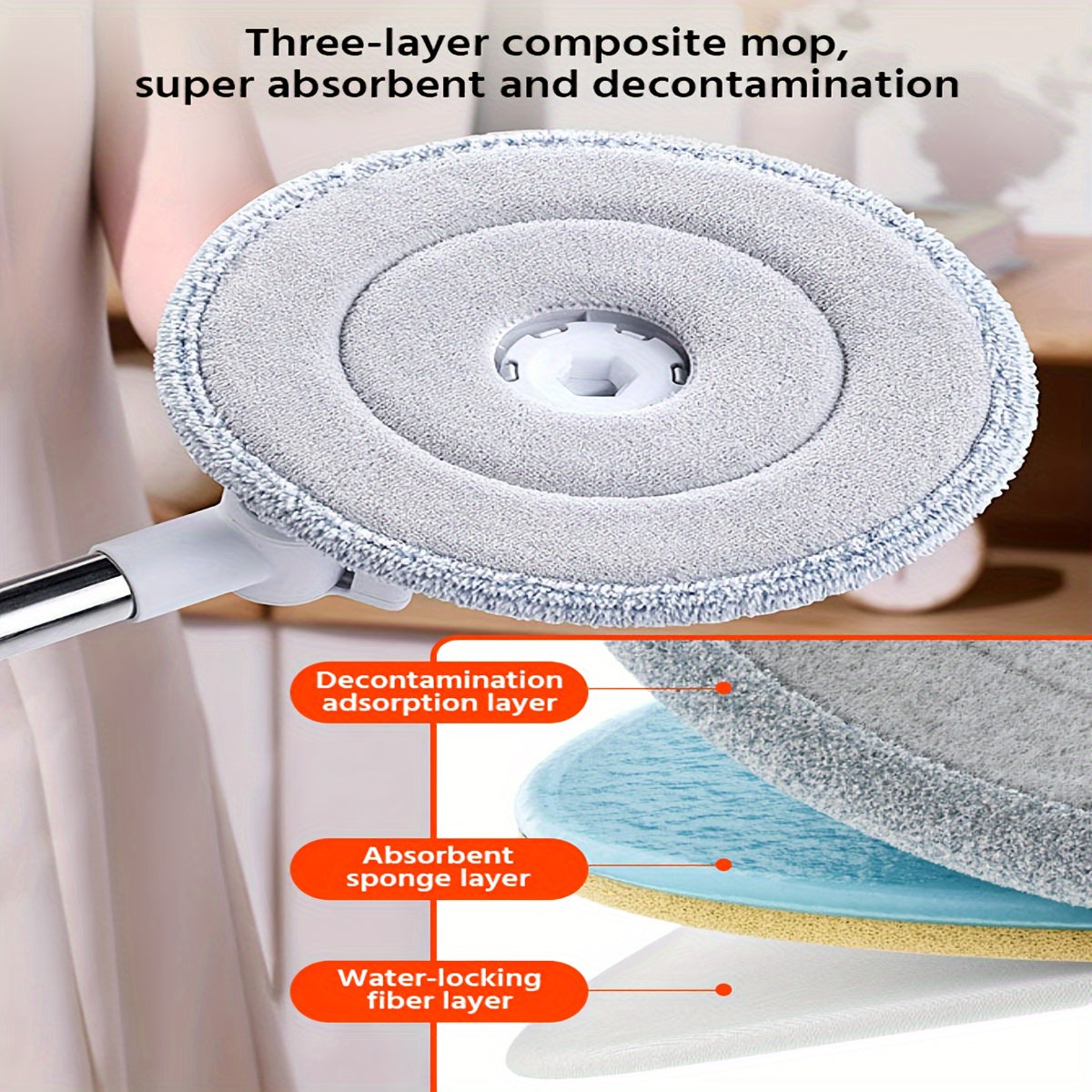 FlexiClean Spin Mop Set – Handsfree, Verstellbar und Effizientes Reinigen