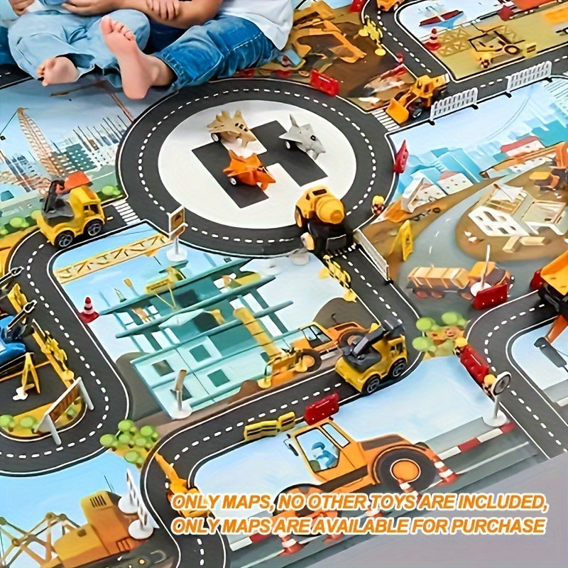 Bau und Abenteuer Spielteppich – Für Kleine Entdecker und Kreative Spieler