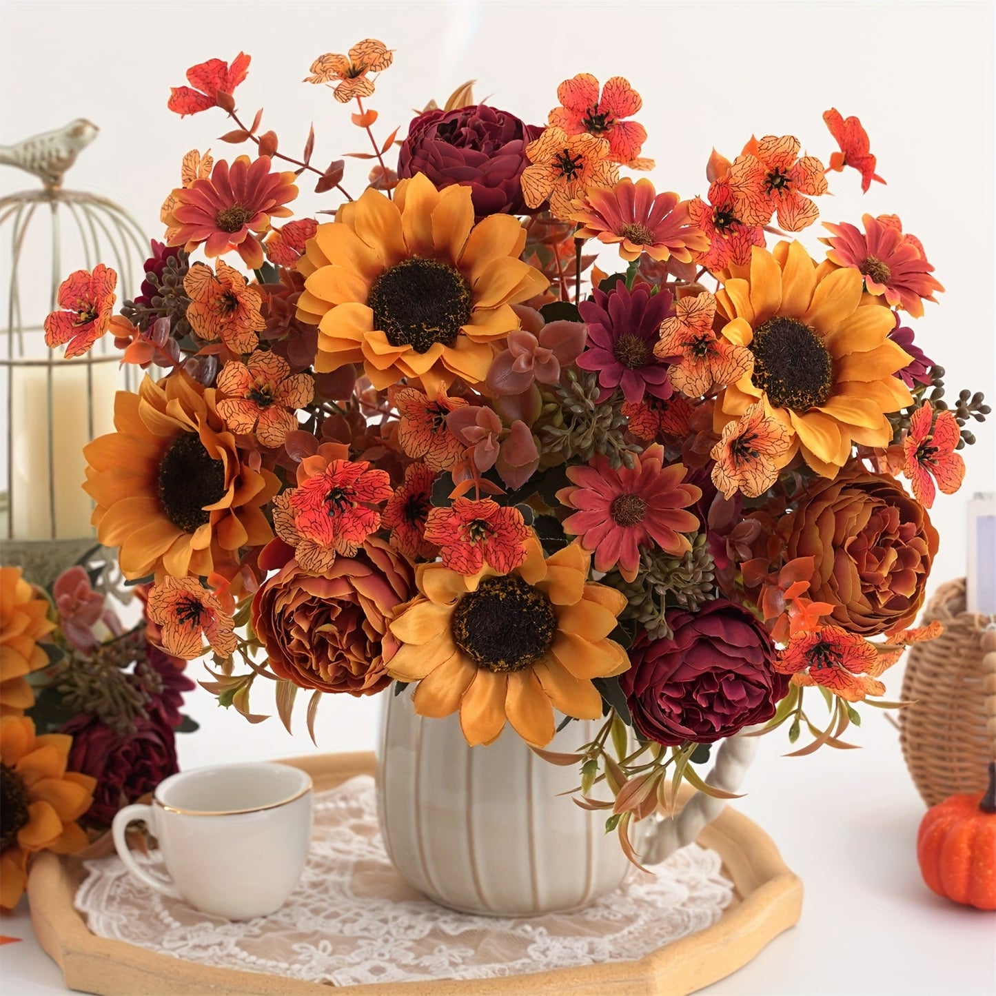 Herbst Blumenarrangement Set – Farblich und Stimmungsreich für Jeden Raum