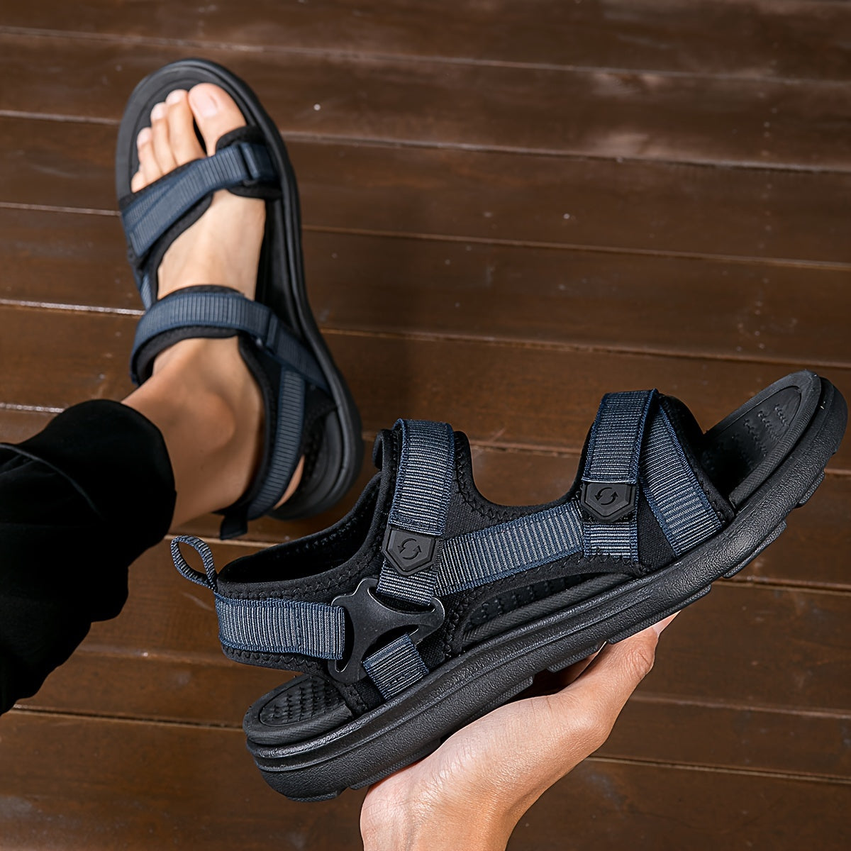 TrailVent Atmungsaktive Herren-Sandalen – Bequemer Outdoor-Grip