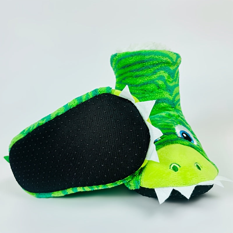 Fröhliche Dinosaurier-Slipper für Kinder – Für gemütliche Herbst- und Wintertage