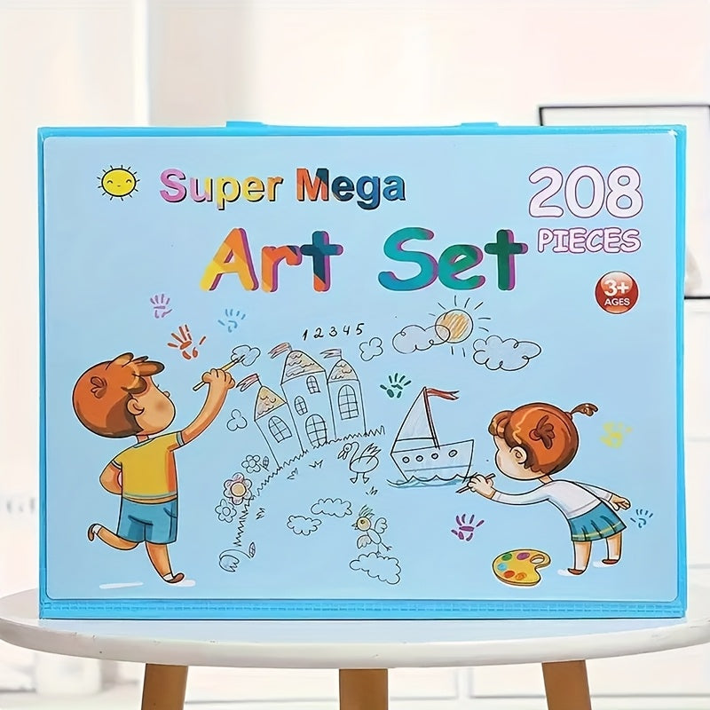 Komplettes 208-teiliges Kunstset – Professionelle Qualität für junge Kreative