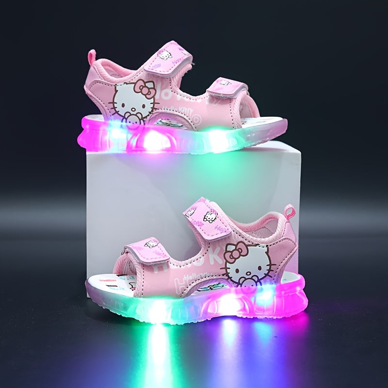 Sanrio Leuchtende Mädchen-Sandalen – Bequeme und Atmungsaktive Sommerschuhe