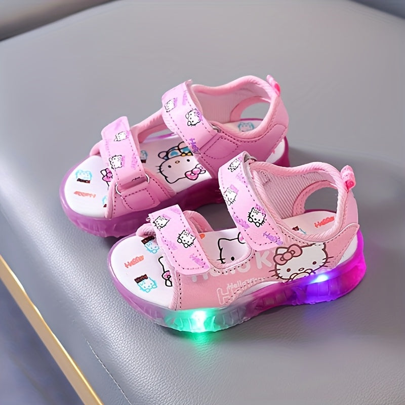 Sanrio Leuchtende Mädchen-Sandalen – Bequeme und Atmungsaktive Sommerschuhe