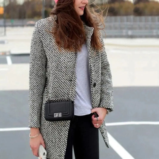 Lily Houndstooth Jacke – Für einen Modischen Look
