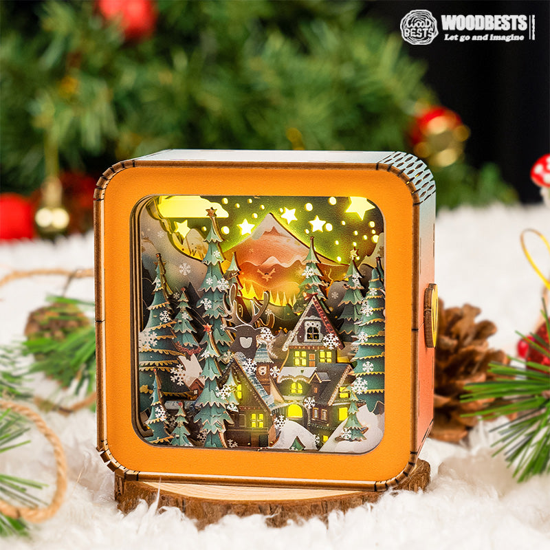Stimmungsvolle 3D Weihnachtshaus Lichtschaale – Warmes LED Licht und Einzigartige Dekoration