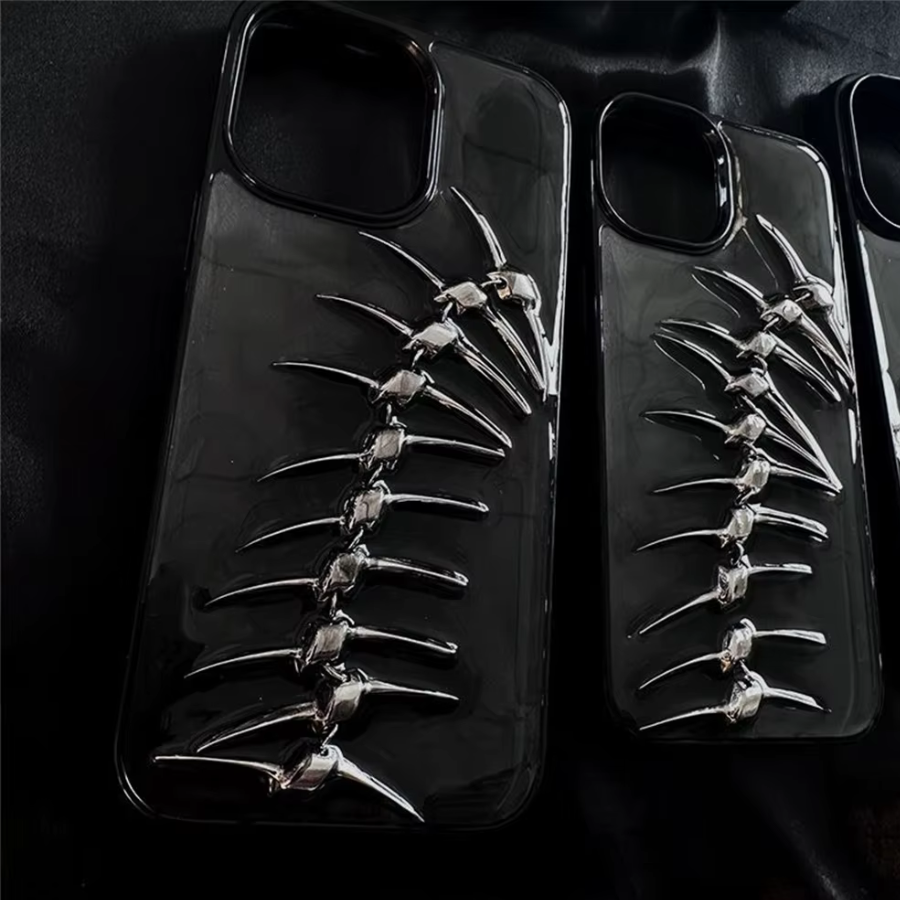 Handyhülle mit 3D Fischgrät-Design – Robust und Schutzgebend