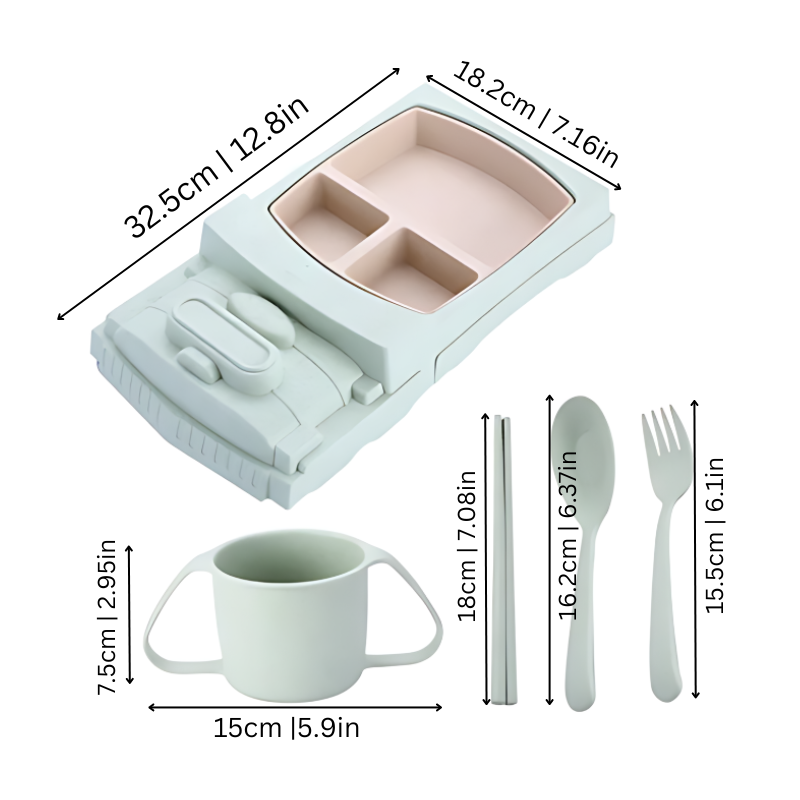 Fröhliches Lunchbox-Set – Multifunktional und gesund