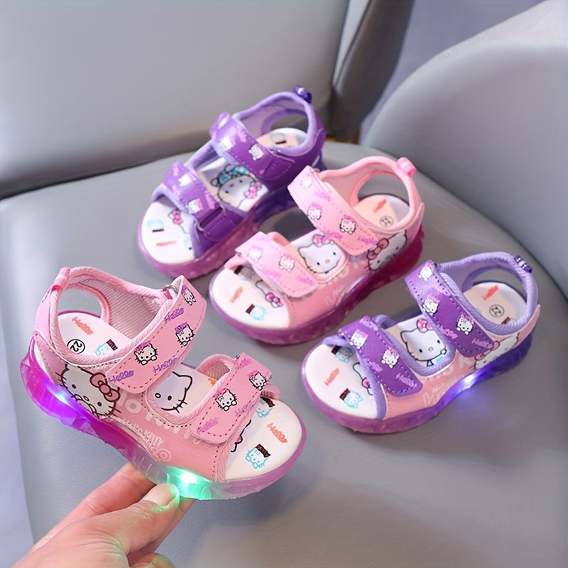 Sanrio Leuchtende Mädchen-Sandalen – Bequeme und Atmungsaktive Sommerschuhe