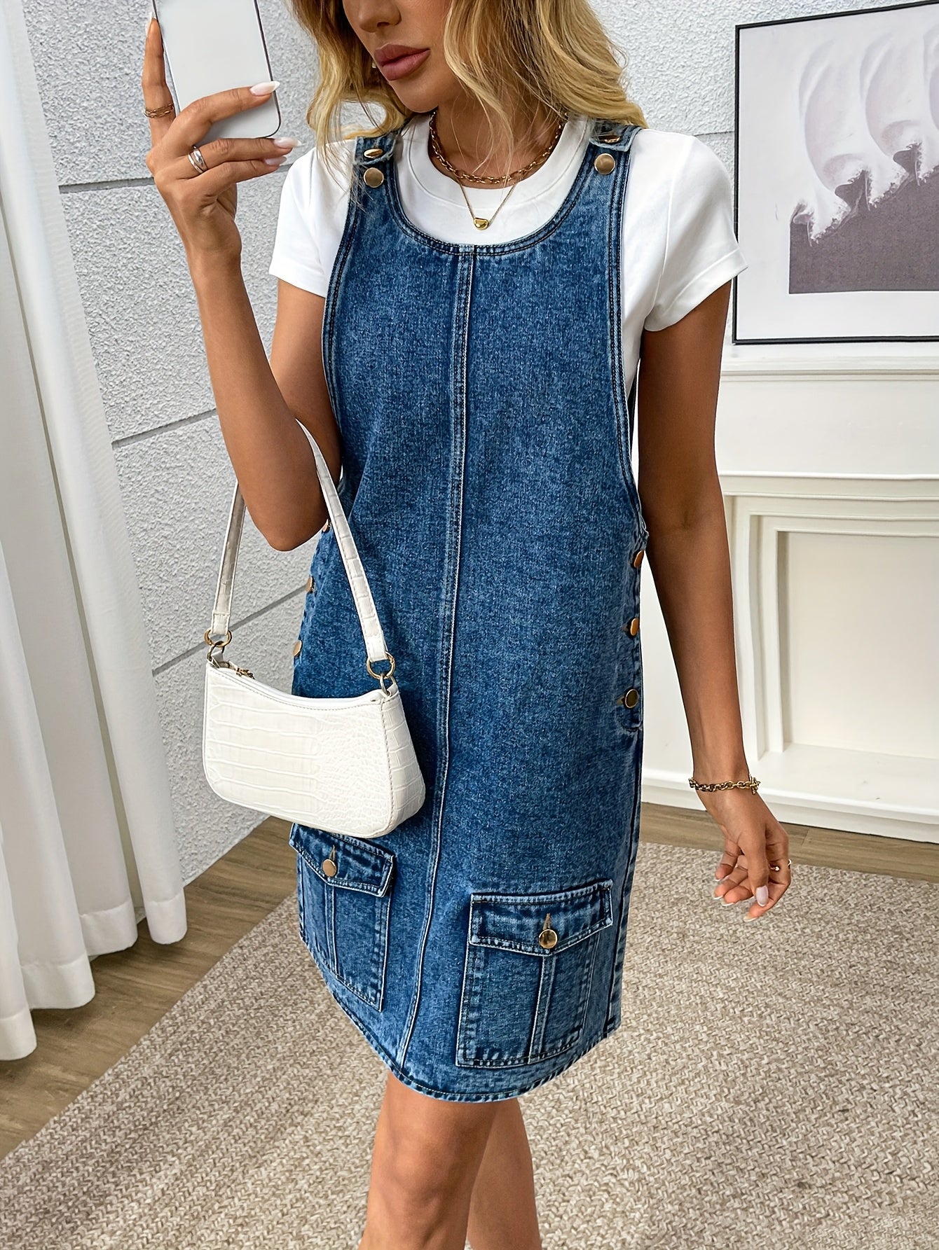 Morin Denim Overall Kleid – Lässig und Chic