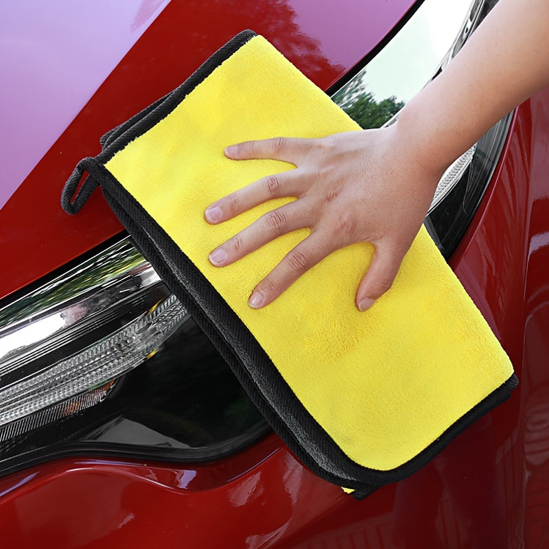 Doppelseitiges Coral-Fleece Auto-Waschhandtuch – Weich und Absorbierend für Glanz