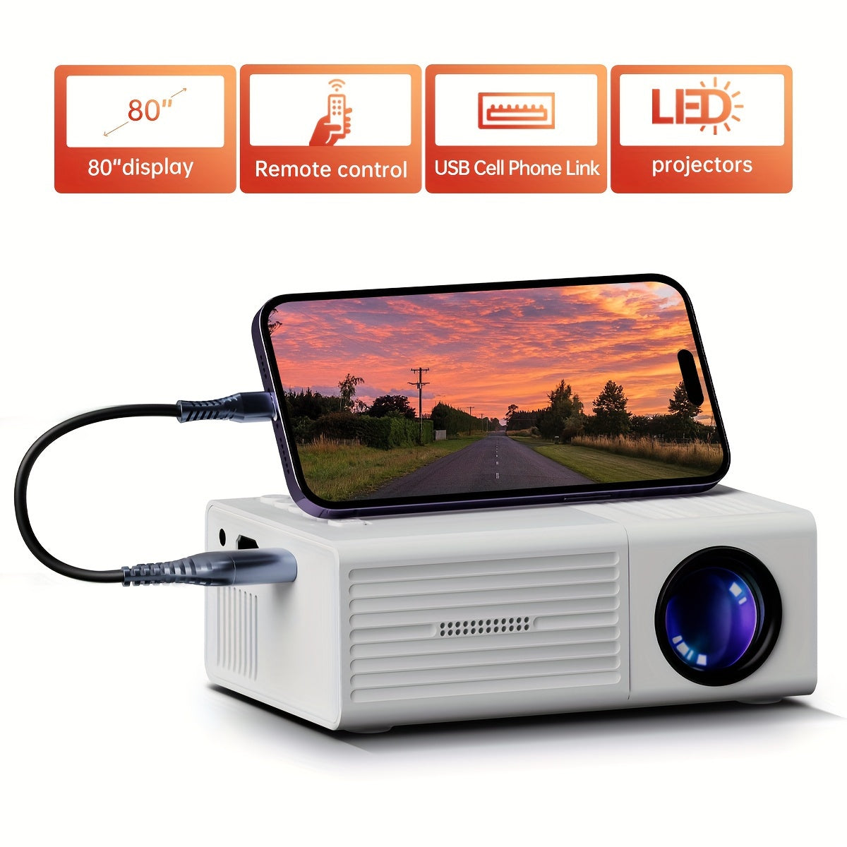 ClarityBeam Mini-Projektor – Kraftvolles Bild in kompakter Form