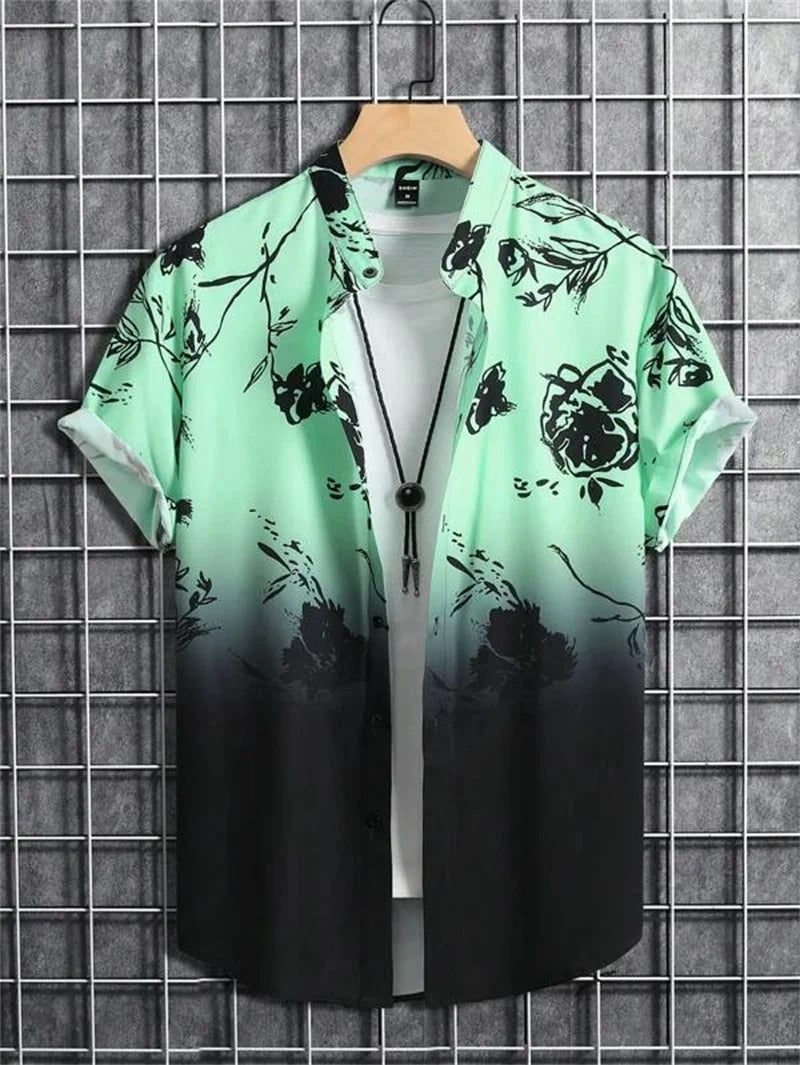TropicWave Palmprint Hemd – Frisch und Stilvoll für Herren