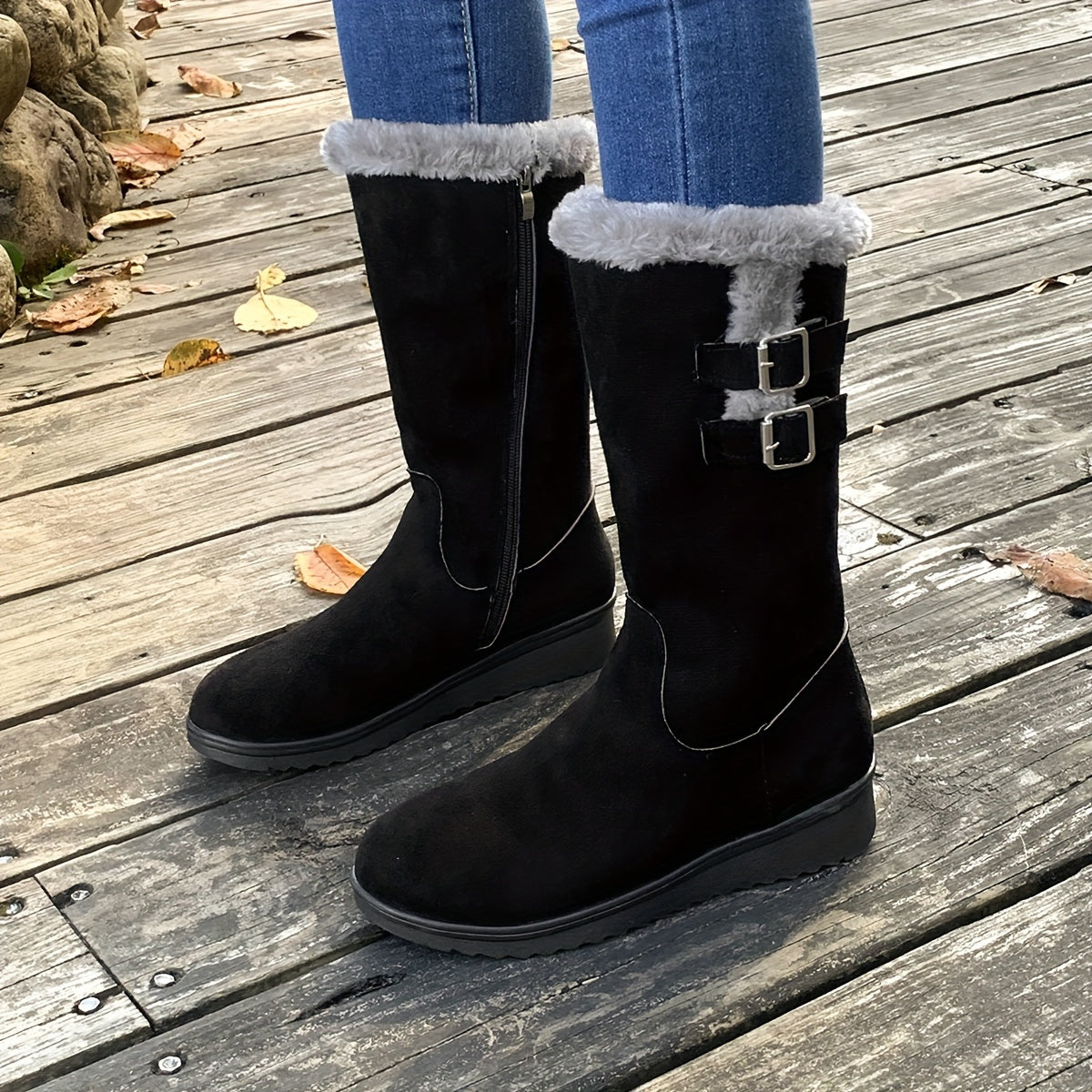Flauschige Stiefel für Damen - Warm und Stilvoll für kalte Tage