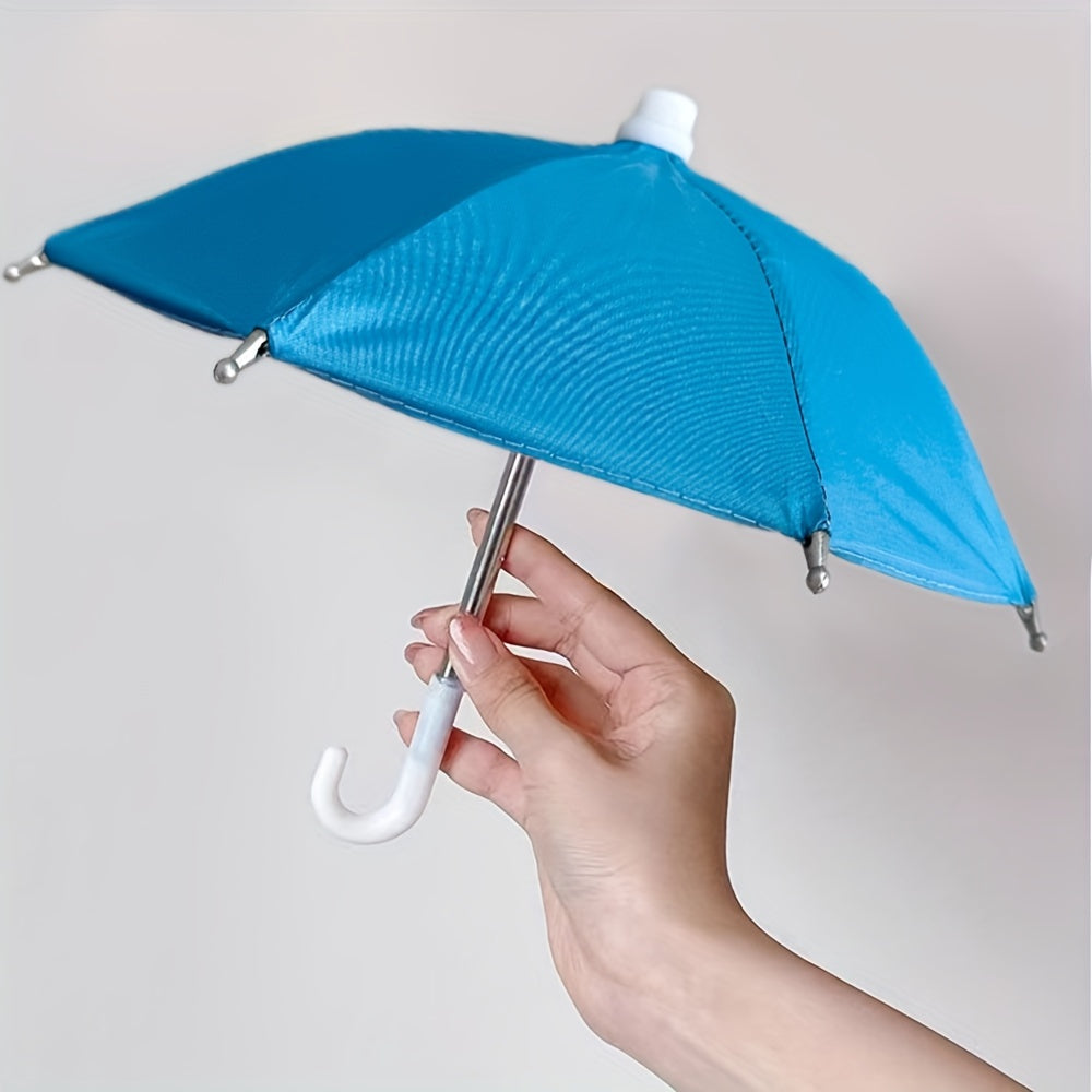 MiniSmart Regenschirm – Smartphone Sonnen- und Regenschutz mit Saugnapfhalter