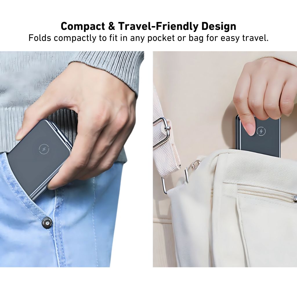 3-in-1 Faltbare Drahtloses Ladegerät – Reisefreundliches Ladegerät für Apple Geräte