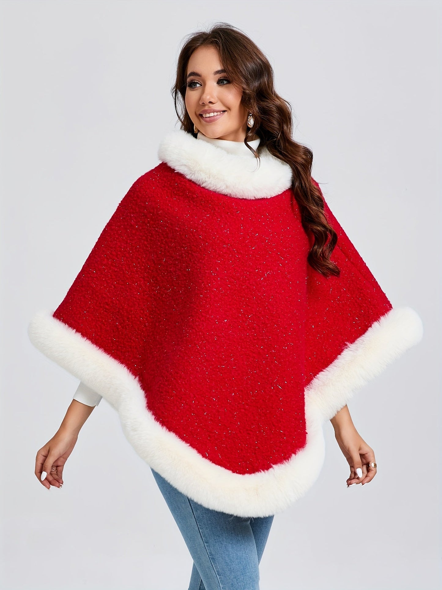 Liselotte Fluffy Poncho – Wärme und Komfort für die Kalten Tage