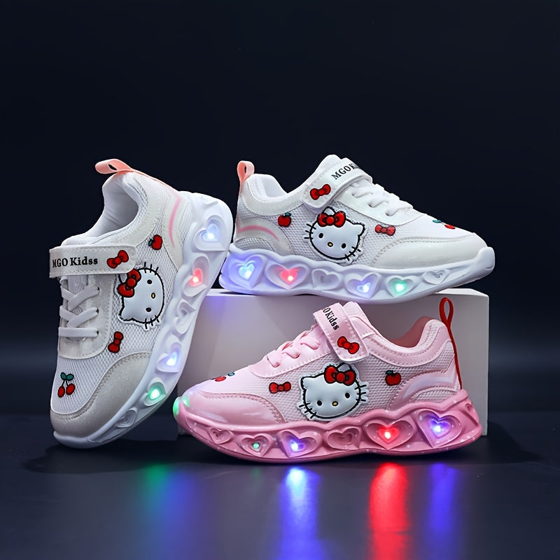 Leuchtende Hello Kitty Sneakers – Atmungsaktive und Gepolsterte Spaßschuhe