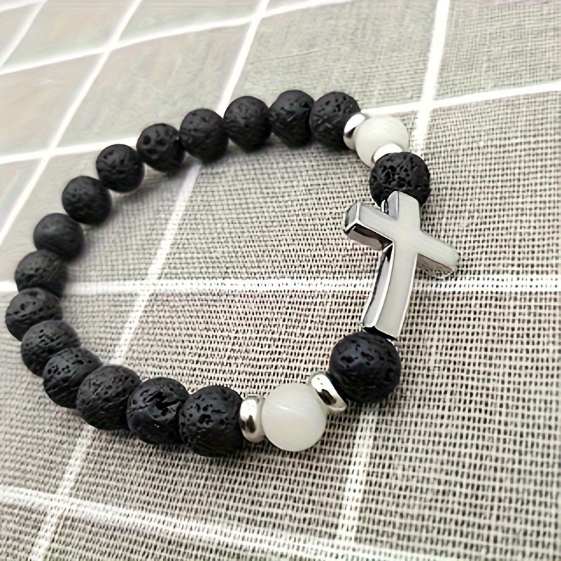 Leuchtendes Armband mit Kreuzperlen – Für einen einzigartigen Stil