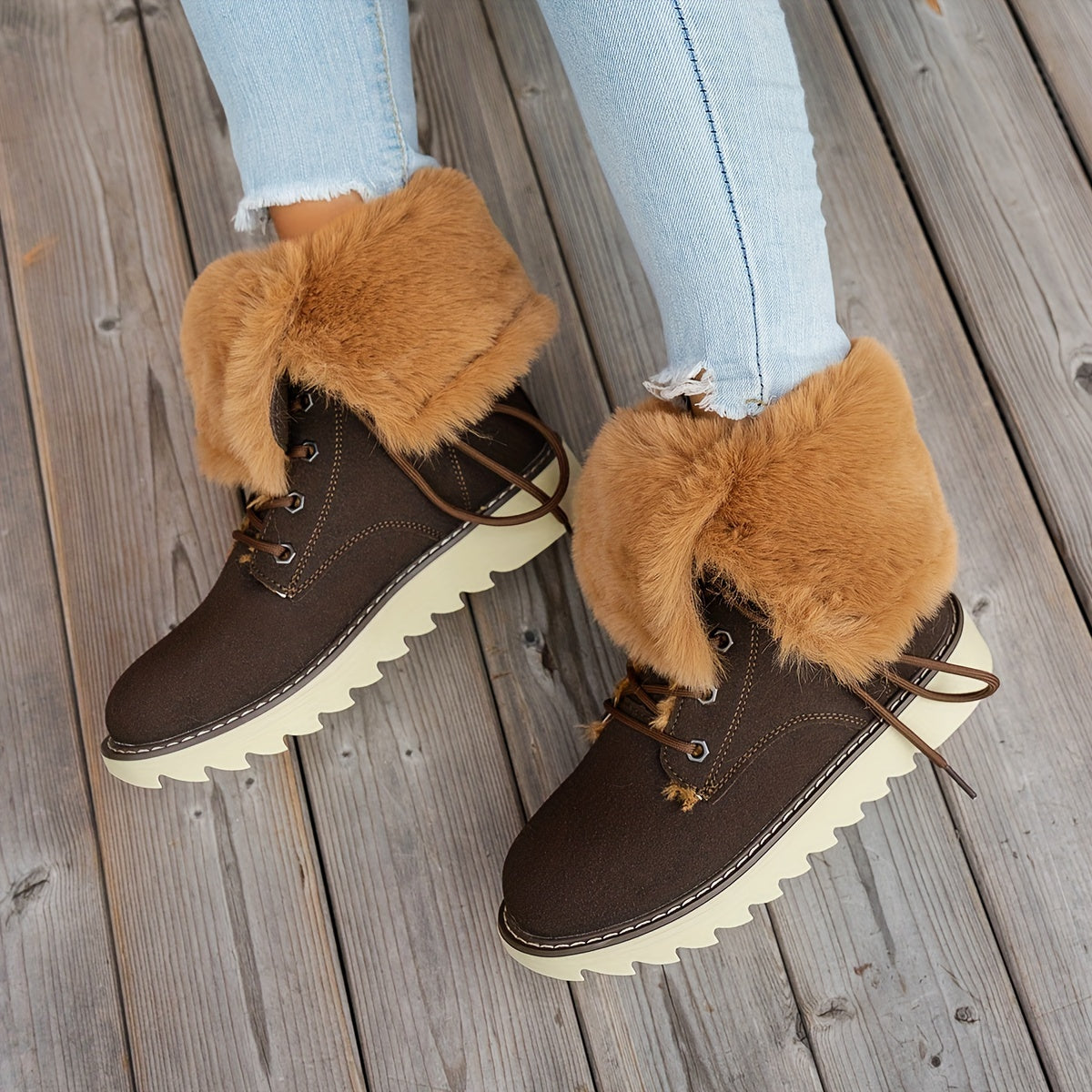 Lieke Winterstiefel mit Schnürung - Für Stil und Wärme