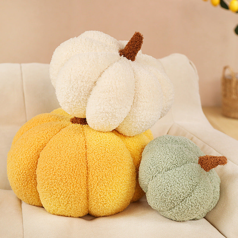 Plüsch Kürbis Kissen – Gemütlich und Weich für Herbstdekoration