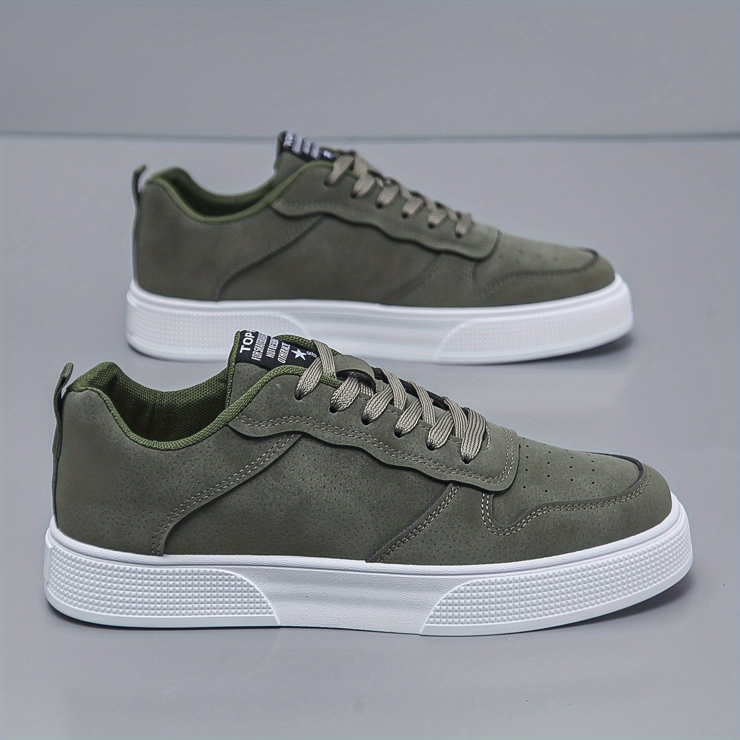 Herren Sneaker mit niedrigem Schaft – Bequem und langlebig mit weißer PVC-Sohle