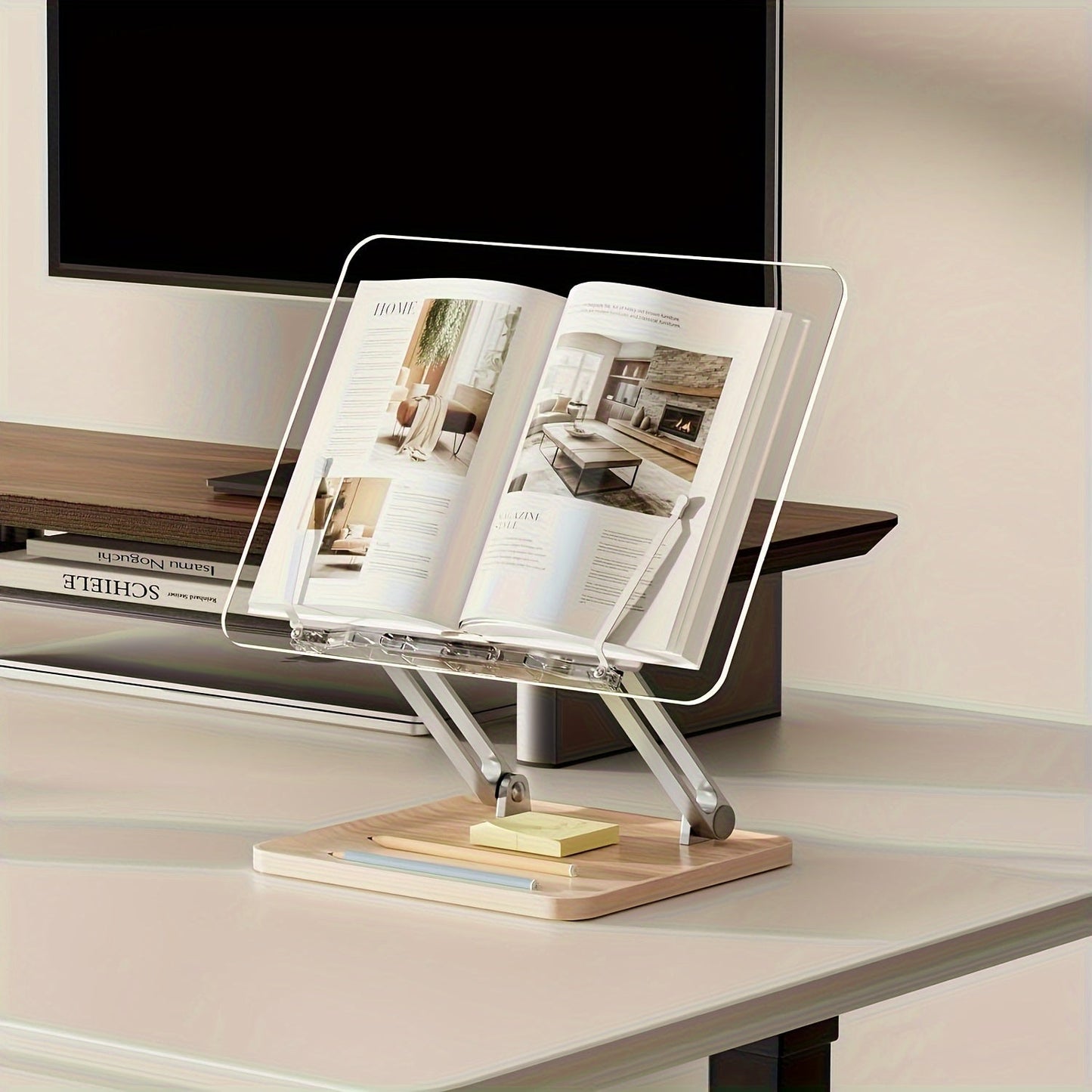 Ergonomischer Acryl-Leseständer – Verstellbar und Stilvoll