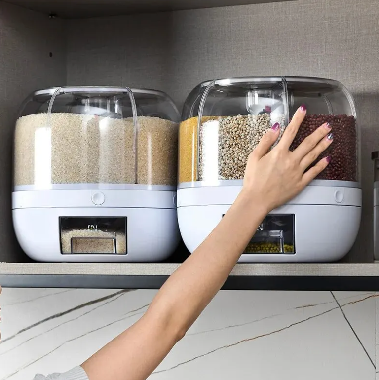 360° Rotierender Getreidespender für eine organisierte Küche