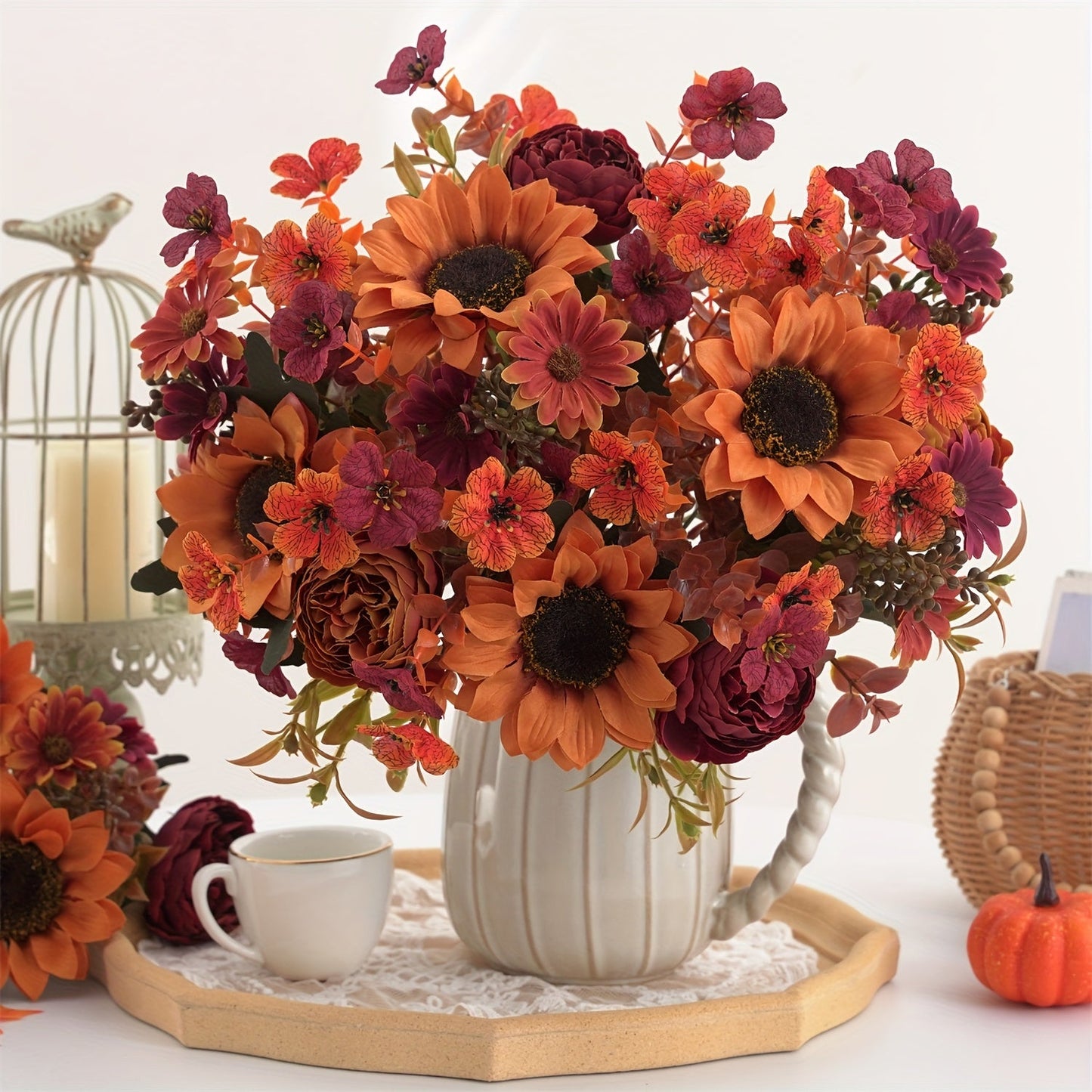 Herbst Blumenarrangement Set – Farblich und Stimmungsreich für Jeden Raum