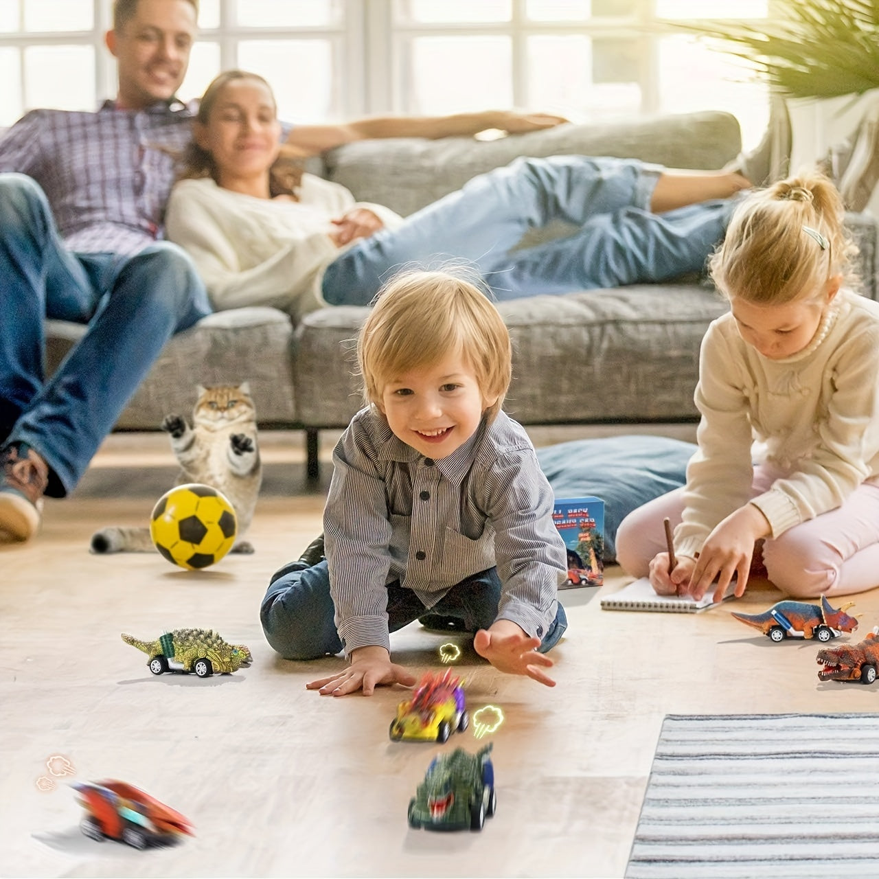 Dino Racer Spielset - Flinke Dino Fahrzeuge für Abenteuerlustige Kinder