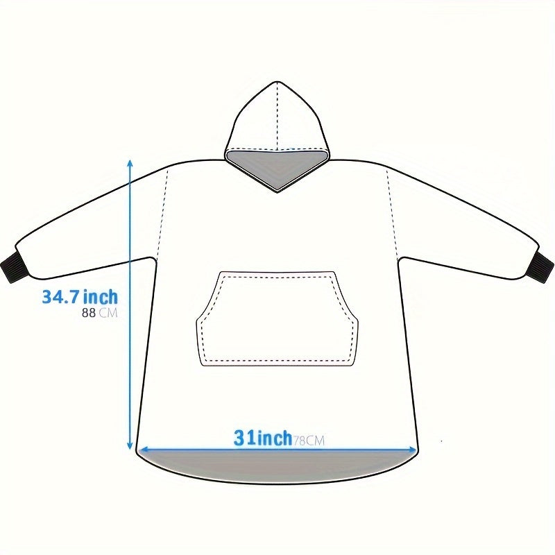 Luna Sherpa Hoodie Decke – Ultraweich und Bequem für die Kältesten Tage