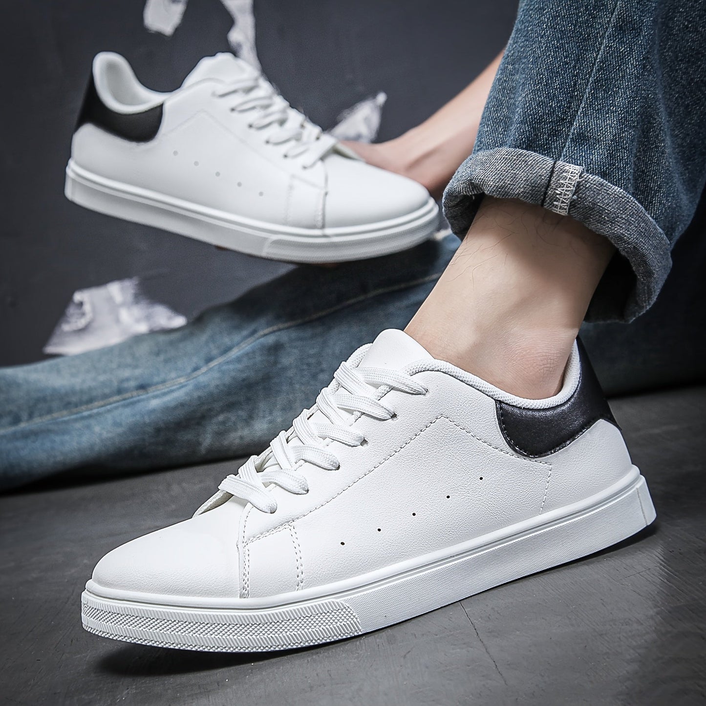 Herren Freizeit Sneaker mit Schnürsenkeln – Komfortabel und Modern für Frühling und Sommer