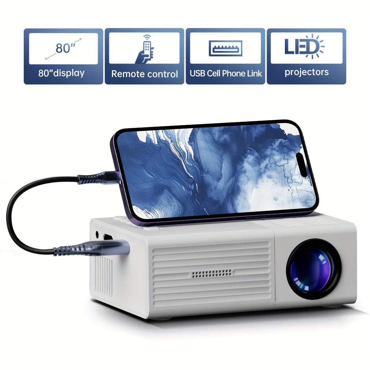ClarityBeam Mini-Projektor – Kraftvolles Bild in kompakter Form