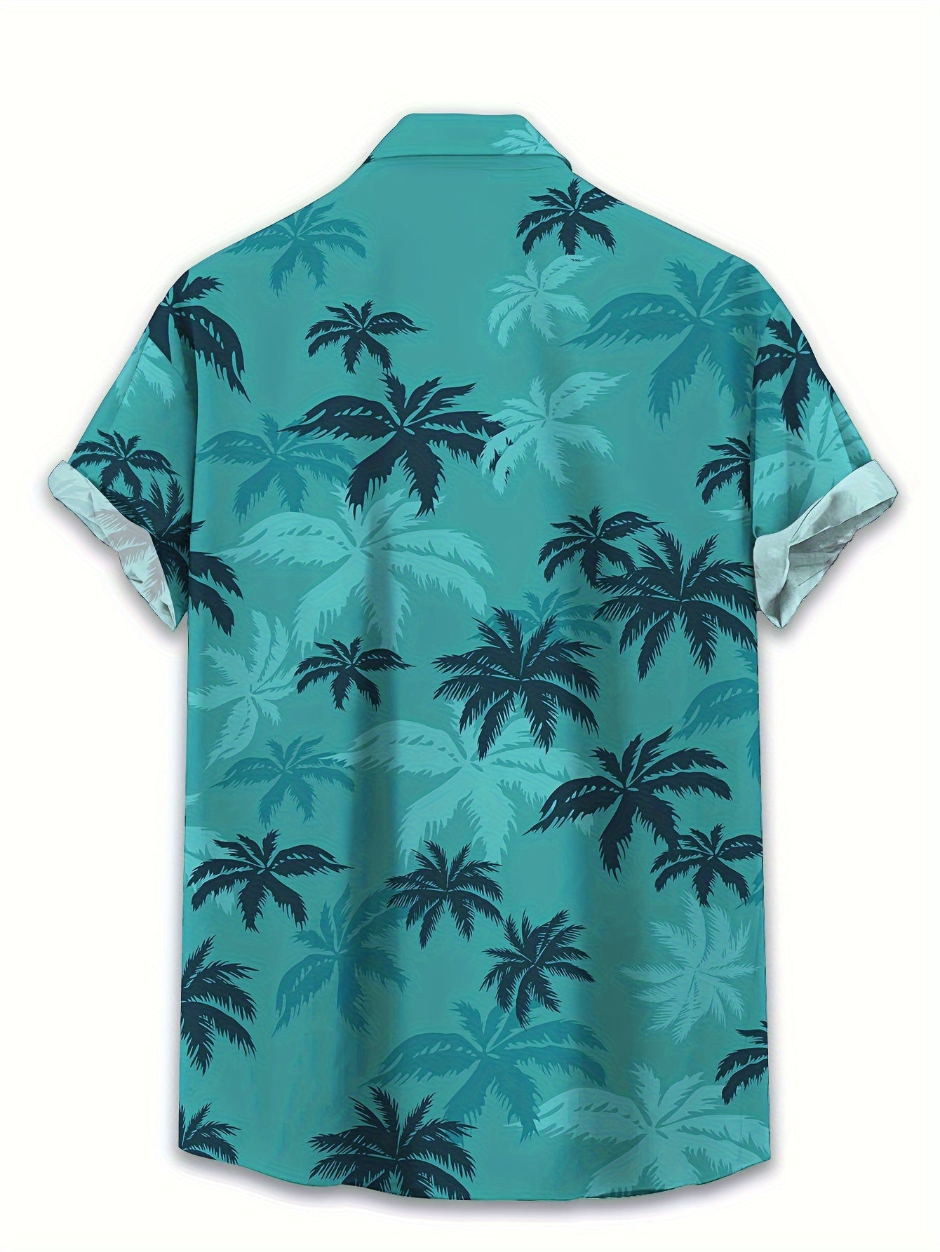 Herren Hemd mit Palmenprint – Lässiger & Atmungsaktiver Sommerstil