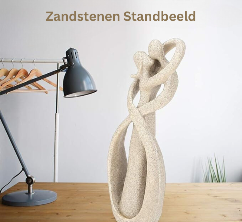 Infinity Embrace – Abstrakte Statue der Ewigen Liebe
