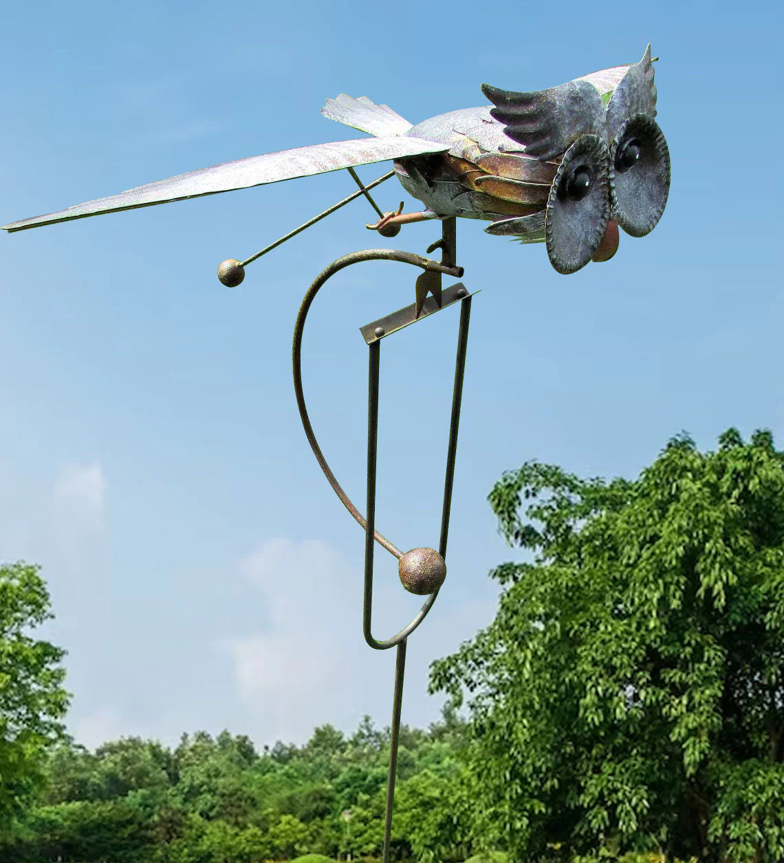Metall Vogel Windgenerator - Dekorative Gartenornamente