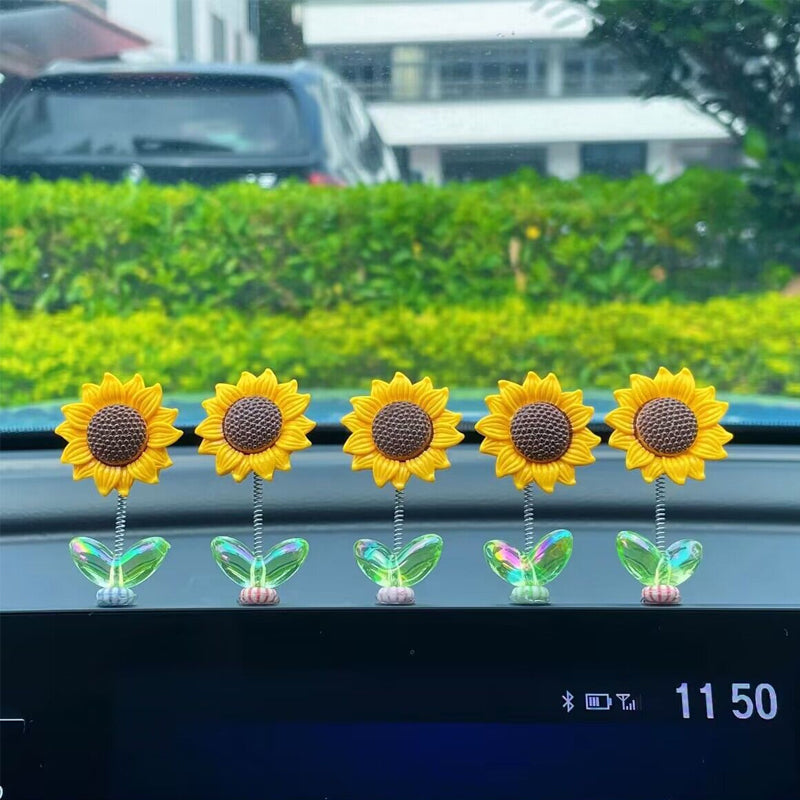 SunnyRide - Schattiger Sonnenblumen Auto-Anhänger