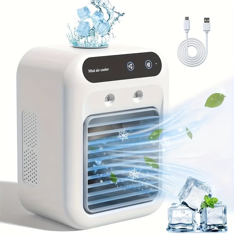 Portabler Mini-Klimaanlage – All-in-One Luftbefeuchter & Ventilator