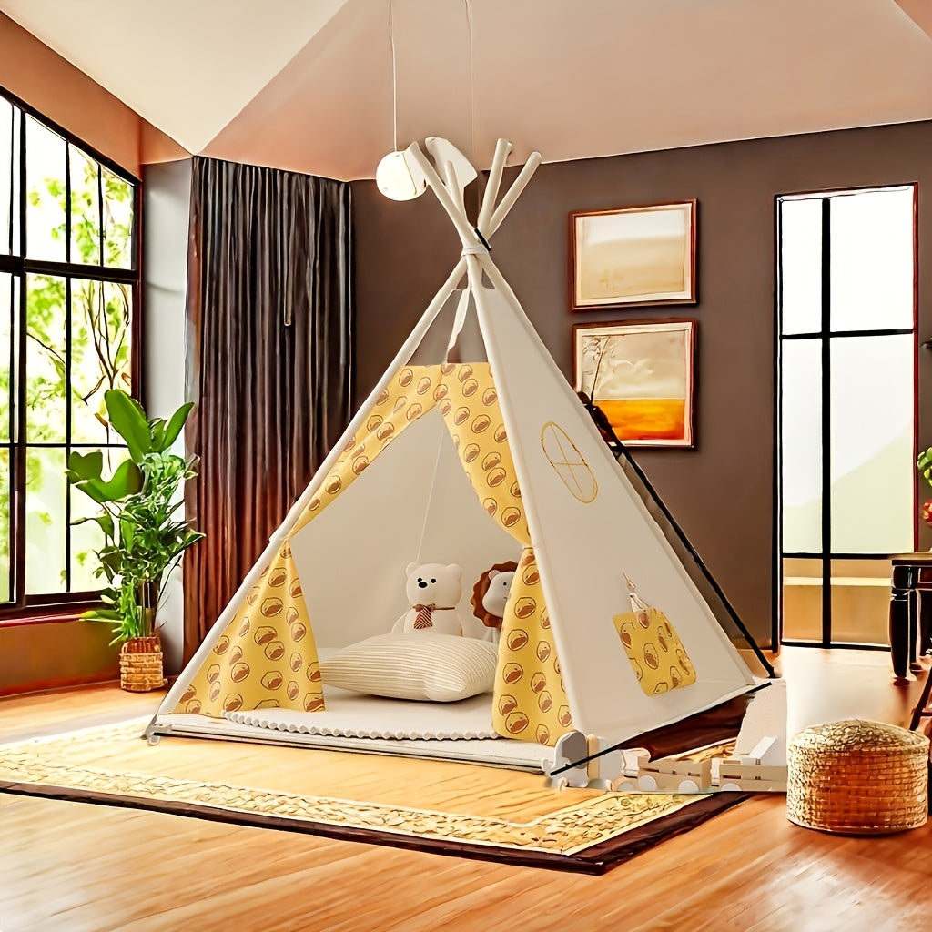 KiddieTipi Multifunktionales Tipi Zelt – Weiche Zelte für drinnen und draußen