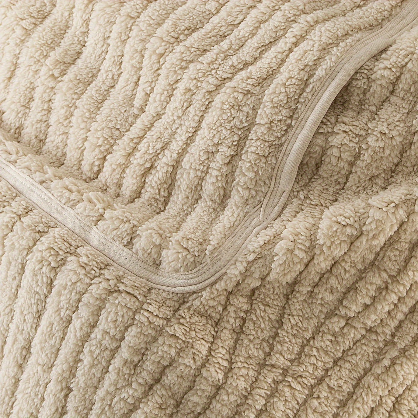 BabySnug Decke – Multifunktionale Kapuzen-Decke mit Khaki Streifen für Babys